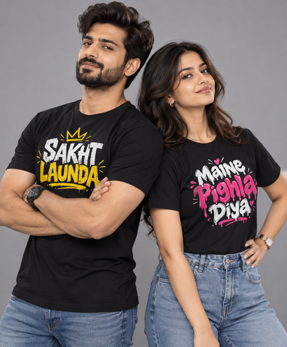 Sakht Launda & Pighla Diya | Desi Couple Tees