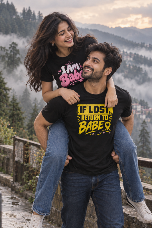 Lost & Found in Love | Matching Couple Tees