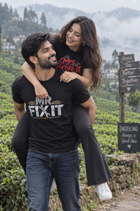 The Fixer & The Breaker | Fun Couple T-Shirts