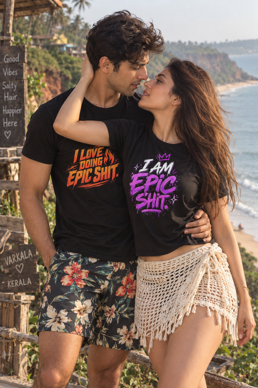 Doing Epic Shit | Bold & Cheeky Couple Tees