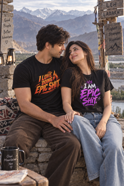 Doing Epic Shit | Bold & Cheeky Couple Tees