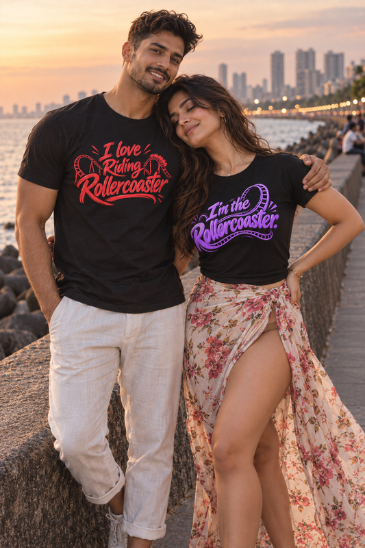 Wild Rollercoaster | Thrill-Seeker Couple Tees