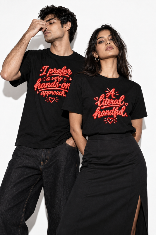 Hands-On Approach & Literal Handful | Bold Couple Tees